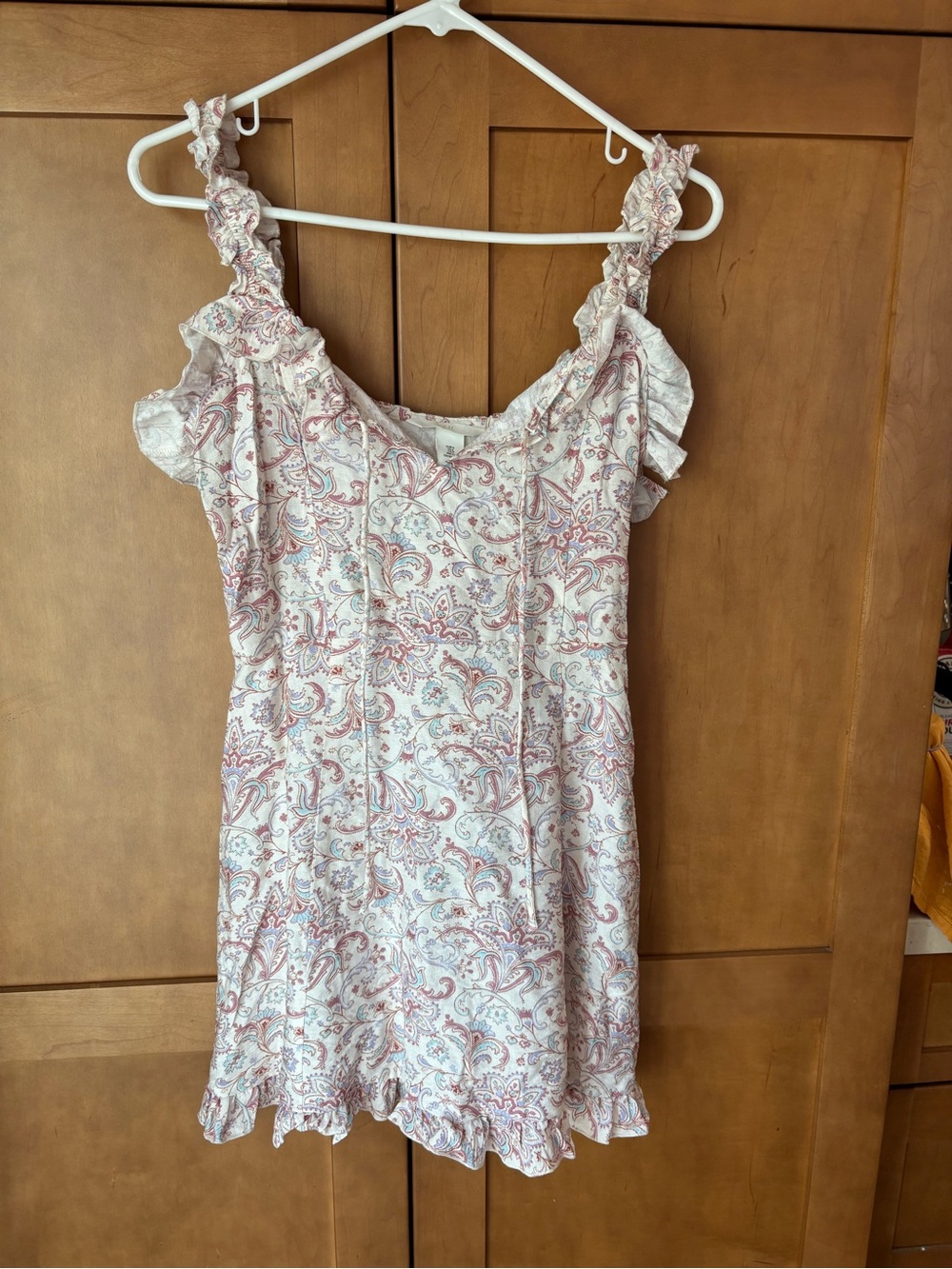 H&M cream & pink sundress
